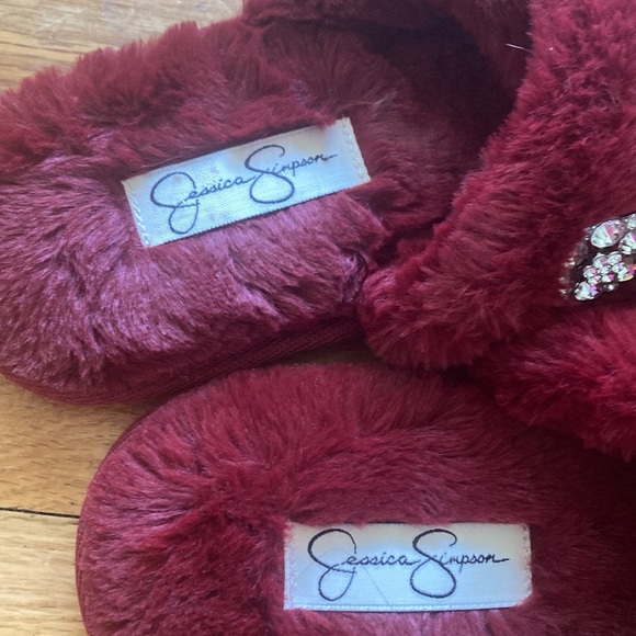 Jessica Simpson Bejeweled Slide Slippers - Picture 2 of 9